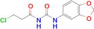 1-(1,3-Dioxaindan-5-yl)-3-(3-chloropropanoyl)urea