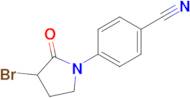 4-(3-Bromo-2-oxopyrrolidin-1-yl)benzonitrile