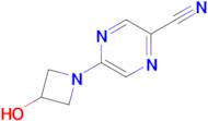 5-(3-Hydroxyazetidin-1-yl)pyrazine-2-carbonitrile