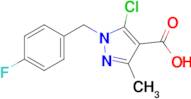 5-Chloro-1-[(4-fluorophenyl)methyl]-3-methyl-1h-pyrazole-4-carboxylic acid
