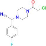 2-[4-(2-chloroacetyl)piperazin-1-yl]-2-(4-fluorophenyl)acetonitrile
