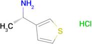 (1s)-1-(Thiophen-3-yl)ethan-1-amine hydrochloride