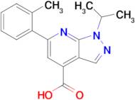 6-(2-Methylphenyl)-1-(propan-2-yl)-1h-pyrazolo[3,4-b]pyridine-4-carboxylic acid