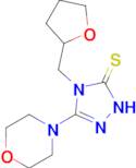 3-(morpholin-4-yl)-4-[(oxolan-2-yl)methyl]-4,5-dihydro-1H-1,2,4-triazole-5-thione
