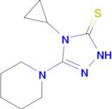 4-cyclopropyl-3-(piperidin-1-yl)-4,5-dihydro-1H-1,2,4-triazole-5-thione