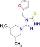 3-(3,5-dimethylpiperidin-1-yl)-4-[(furan-2-yl)methyl]-4,5-dihydro-1H-1,2,4-triazole-5-thione