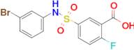 5-[(3-bromophenyl)sulfamoyl]-2-fluorobenzoic acid