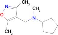 n-[(dimethyl-1,2-oxazol-4-yl)methyl]-n-methylcyclopentanamine