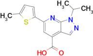 6-(5-Methylthiophen-2-yl)-1-(propan-2-yl)-1h-pyrazolo[3,4-b]pyridine-4-carboxylic acid