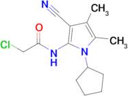 2-Chloro-n-(3-cyano-1-cyclopentyl-4,5-dimethyl-1h-pyrrol-2-yl)acetamide