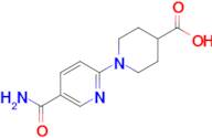 1-(5-Carbamoylpyridin-2-yl)piperidine-4-carboxylic acid