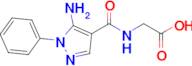 2-[(5-amino-1-phenyl-1h-pyrazol-4-yl)formamido]acetic acid