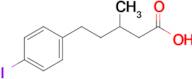 5-(4-Iodophenyl)-3-methylpentanoic acid