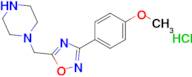 1-{[3-(4-methoxyphenyl)-1,2,4-oxadiazol-5-yl]methyl}piperazine hydrochloride
