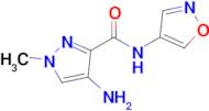 4-Amino-1-methyl-n-(1,2-oxazol-4-yl)-1h-pyrazole-3-carboxamide