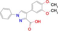 4-(3,4-Dimethoxyphenyl)-1-phenyl-1h-pyrazole-3-carboxylic acid