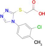 2-{[4-(3-chloro-4-methylphenyl)-4h-1,2,4-triazol-3-yl]sulfanyl}acetic acid