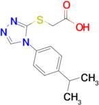 2-({4-[4-(propan-2-yl)phenyl]-4h-1,2,4-triazol-3-yl}sulfanyl)acetic acid