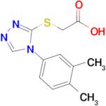 2-{[4-(3,4-dimethylphenyl)-4h-1,2,4-triazol-3-yl]sulfanyl}acetic acid