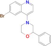 6-Bromo-4-(2-phenylmorpholin-4-yl)quinoline