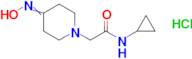 n-Cyclopropyl-2-[4-(hydroxyimino)piperidin-1-yl]acetamide hydrochloride