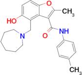 4-[(azepan-1-yl)methyl]-5-hydroxy-2-methyl-n-(4-methylphenyl)-1-benzofuran-3-carboxamide