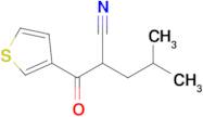 4-Methyl-2-(thiophene-3-carbonyl)pentanenitrile