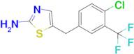 5-{[4-chloro-3-(trifluoromethyl)phenyl]methyl}-1,3-thiazol-2-amine