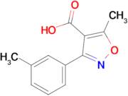 5-Methyl-3-(3-methylphenyl)-1,2-oxazole-4-carboxylic acid