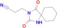 3-{2,4-dioxo-1,3-diazaspiro[4.5]decan-3-yl}propanenitrile