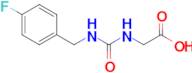 2-({[(4-fluorophenyl)methyl]carbamoyl}amino)acetic acid