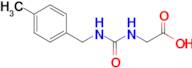 2-({[(4-methylphenyl)methyl]carbamoyl}amino)acetic acid