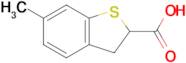 6-Methyl-2,3-dihydro-1-benzothiophene-2-carboxylic acid