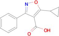 5-Cyclopropyl-3-phenyl-1,2-oxazole-4-carboxylic acid