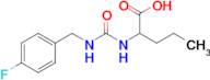 2-({[(4-fluorophenyl)methyl]carbamoyl}amino)pentanoic acid