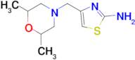 4-[(2,6-dimethylmorpholin-4-yl)methyl]-1,3-thiazol-2-amine