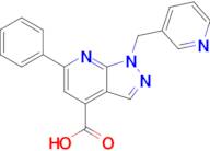 6-Phenyl-1-(pyridin-3-ylmethyl)-1h-pyrazolo[3,4-b]pyridine-4-carboxylic acid