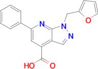 1-(Furan-2-ylmethyl)-6-phenyl-1h-pyrazolo[3,4-b]pyridine-4-carboxylic acid