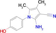 2-Amino-1-(4-hydroxyphenyl)-4,5-dimethyl-1h-pyrrole-3-carbonitrile