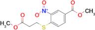 Methyl 4-[(3-methoxy-3-oxopropyl)sulfanyl]-3-nitrobenzoate