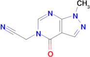 2-{1-methyl-4-oxo-1h,4h,5h-pyrazolo[3,4-d]pyrimidin-5-yl}acetonitrile