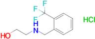 2-({[2-(trifluoromethyl)phenyl]methyl}amino)ethan-1-ol hydrochloride