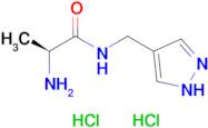 (2s)-2-Amino-n-[(1h-pyrazol-4-yl)methyl]propanamide dihydrochloride