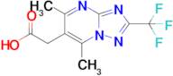 2-[5,7-dimethyl-2-(trifluoromethyl)-[1,2,4]triazolo[1,5-a]pyrimidin-6-yl]acetic acid