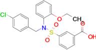 3-{[(4-chlorophenyl)methyl](2-ethoxyphenyl)sulfamoyl}benzoic acid