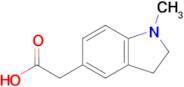 2-(1-Methyl-2,3-dihydro-1h-indol-5-yl)acetic acid