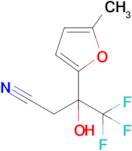 4,4,4-Trifluoro-3-hydroxy-3-(5-methylfuran-2-yl)butanenitrile