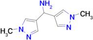1,1-Bis(1-methyl-1h-pyrazol-4-yl)methanamine