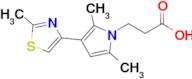 3-[2,5-dimethyl-3-(2-methyl-1,3-thiazol-4-yl)-1h-pyrrol-1-yl]propanoic acid