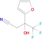 4,4,4-Trifluoro-3-(furan-2-yl)-3-hydroxybutanenitrile